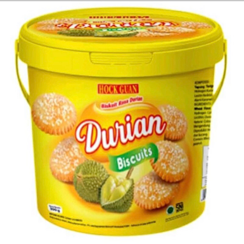 HOCK GUAN BISKUIT KELAPA - DURIAN - ORANGE