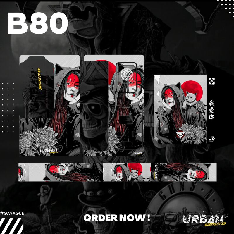 

B80 Stiker Pack Fullset Stiker Anime URBAN DISTRICT Series