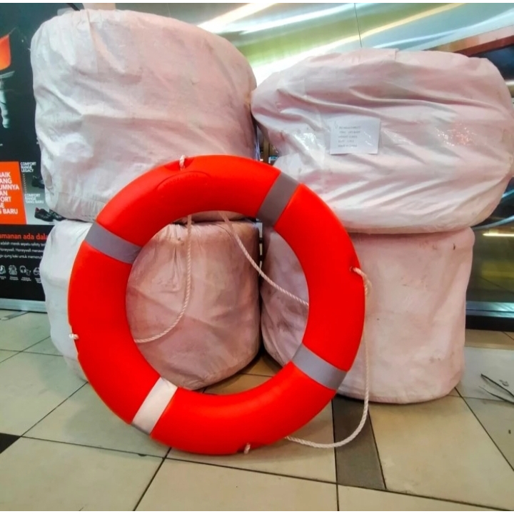 JUAL RING BUOY FIBER / PELAMPUNG KAPAL RING BUOY SOLAR ORIGINAL ( HARGA PROMO )