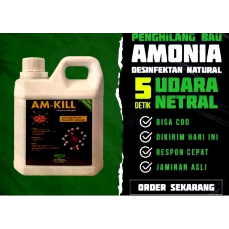 AM-KILL 1LITER PENGILANG BAU KOTORAN || untuk kandang ayam boiler, petelur, dll