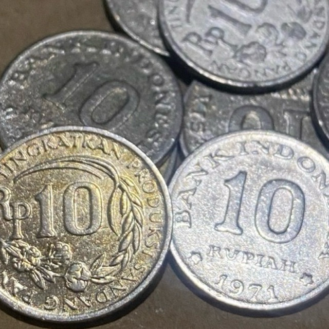 10 Rupiah (Kancing) tahun 1971