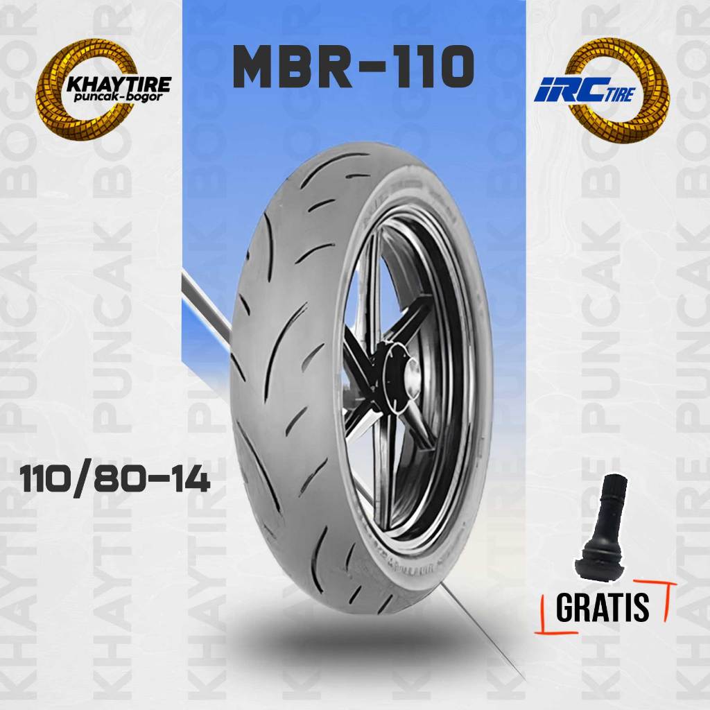Ban Depan Motor AEROX IRC MBR 110 Soft Compound 110/80 Ring 14 tubles