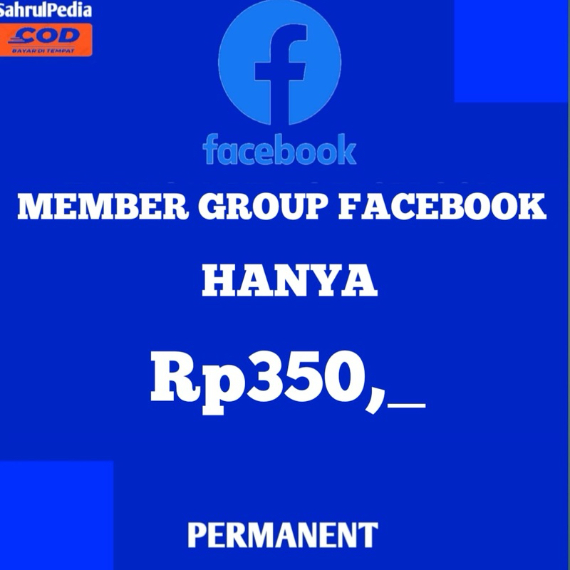 PROMO MEMBER GRUP FACEBOOK PERMANENT NON DROP