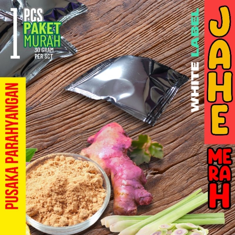 

Bandrek Jahe Merah Bubuk Original | Sachet 30 gram | Serai | Cabe Jawa