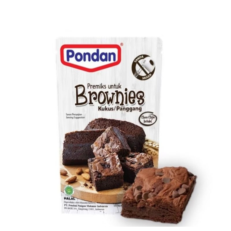

Pondan Tepung Premiks Brownies Kukus & Panggang Chocolate 230 gr