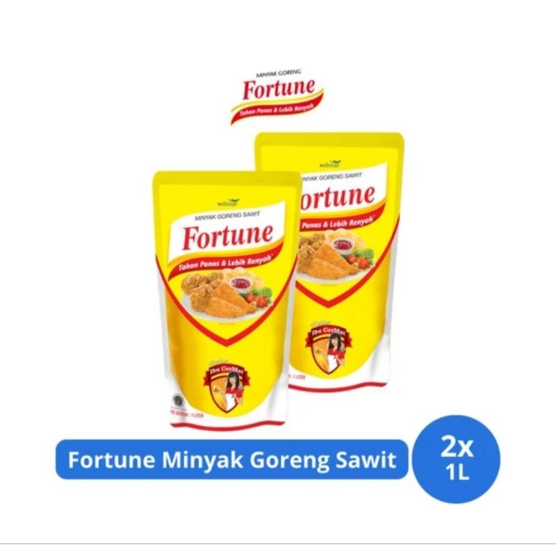 

Fortune Minyak Goreng Sawit Pouch 1L x 2 pcs