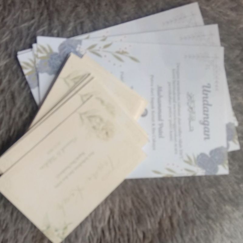 undangan/kartu undangan pernikahan/kartu tanda terima kasih/souvenir/BC ( brief card )keci/sedang