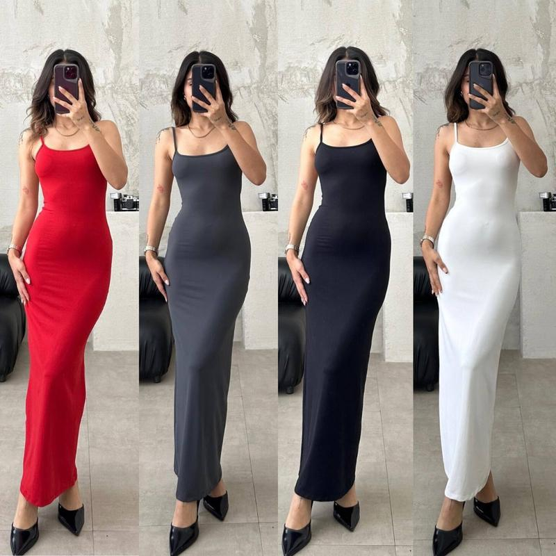 TANKTOP MAXI DRESS BODY FIT / MAXI LONG DRESS PARTY KOREAN STYLE BODYCON