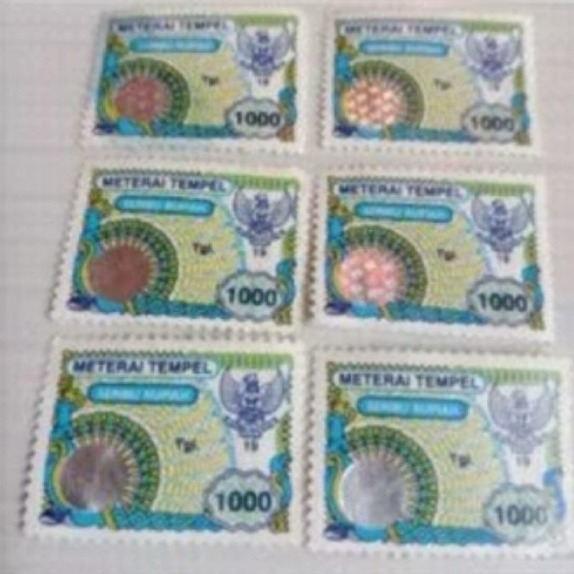 

MATERAI 1000 RUPIAH TAHUN 1996-1999 ORIGINAL