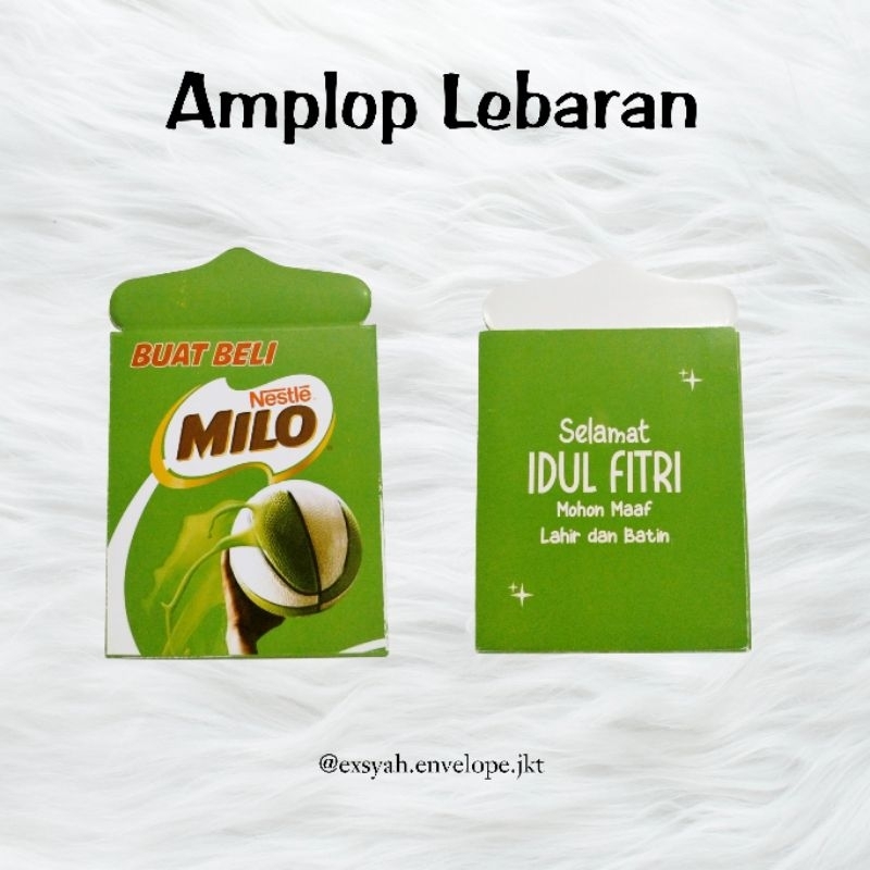 

Amplop lebaran hari raya mini motif milo bahan premium termurah