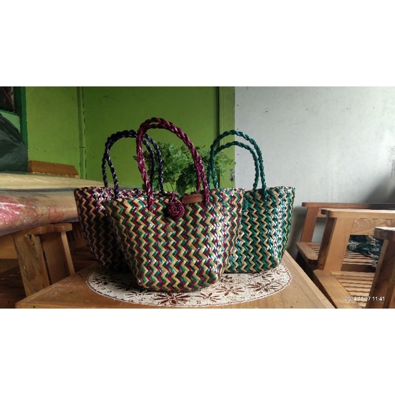 Tas purun mini motif.