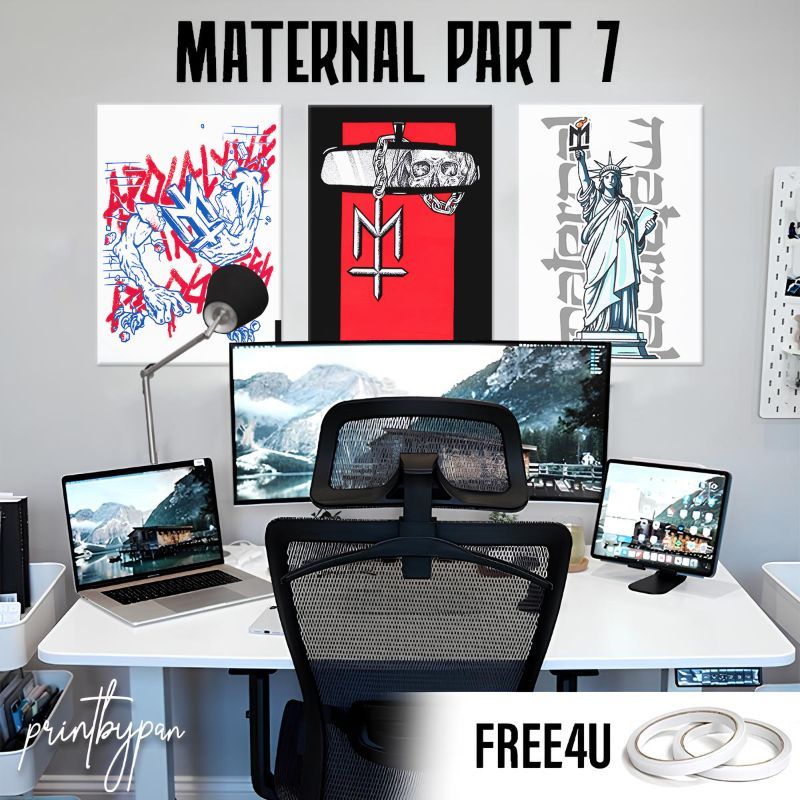 (Part 7) Poster Brand MATERNAL DISASTER - Wallpaper Poster Dinding Aesthetic - Dekorasi Kamar Tidur