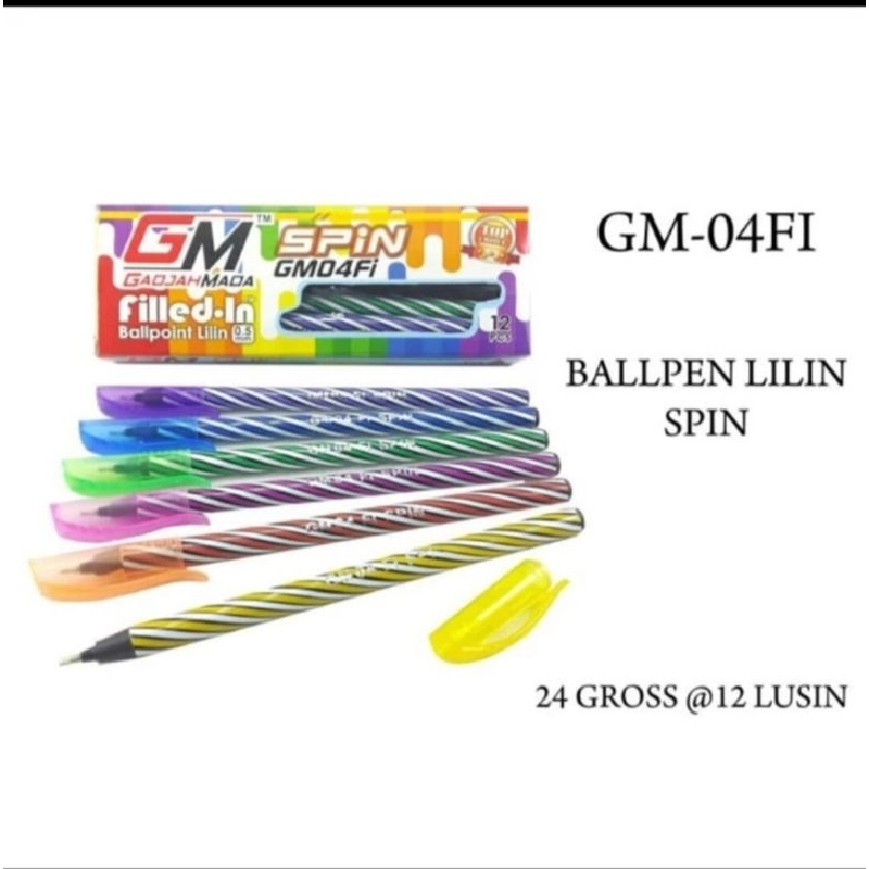

Pulpen Ulir GM-04FI (12 Pcs)