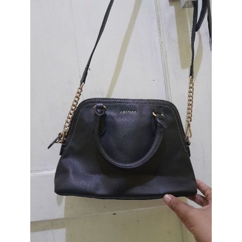 slingbag JESTINA branded original kulit asli preloved second tas pl monza bag