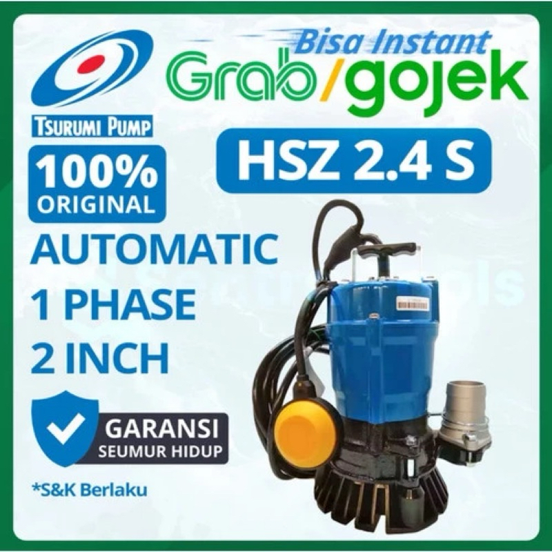 Pompa Tsurumi HS2,4S Pompa Celup Air Kotor Sumbersible Sewage Pump