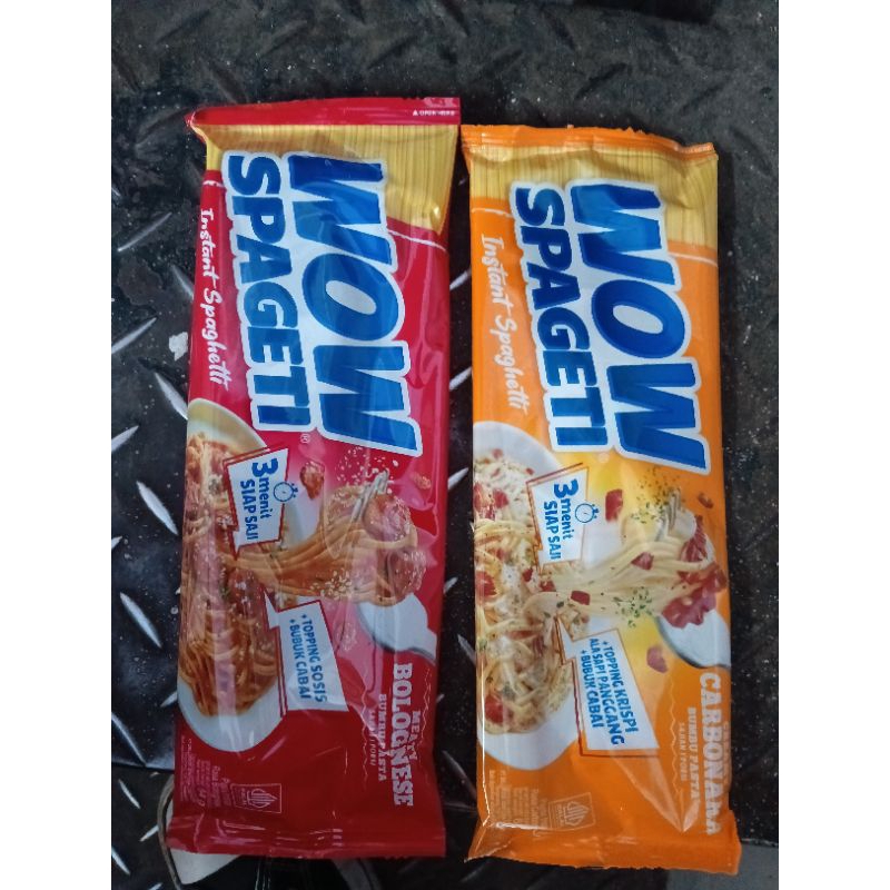 

WOW Mie instant Spagetti Bolognes/Carbonara 84gr