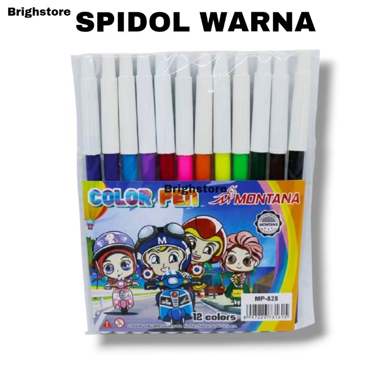 

Spidol 12 Warna Color Marker