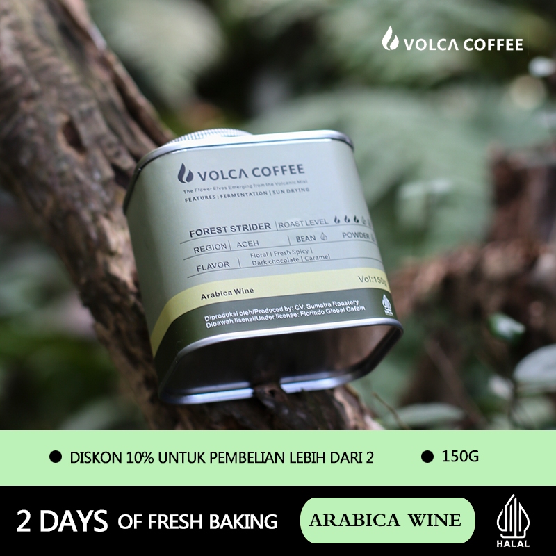 

BUBUK KOPI ARABIKA WINE VOLCA ARABICA WINE 150GR (COFFEE GROUND)