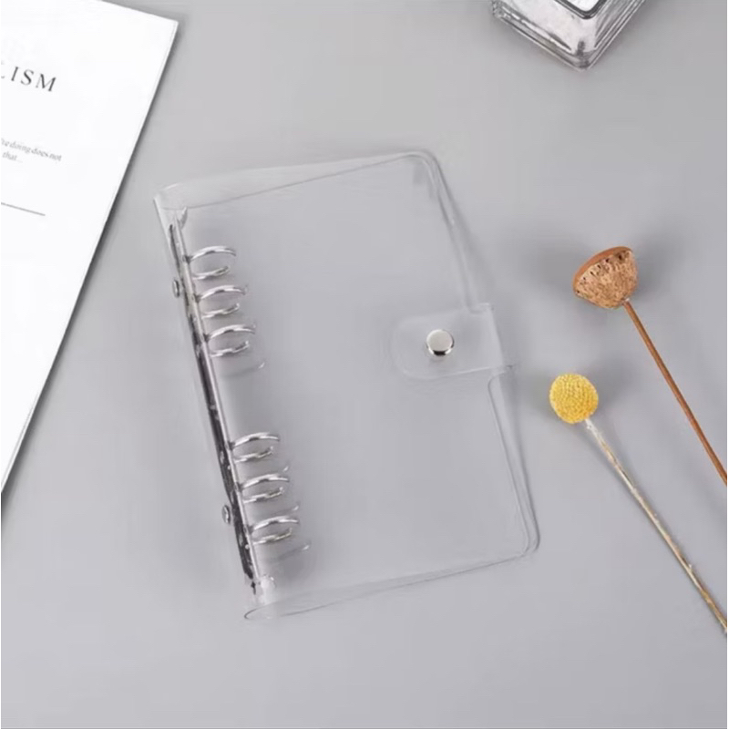 

A6 Aesthetic 6 Rings Transparent Binder Cover