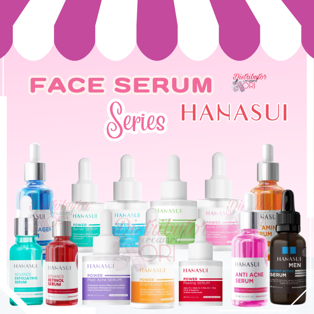 Hanasui Serum Wajah Vitamin C / Collagen / Anti Acne / Whitening Gold 20 ML | BPOM | ORIGINAL