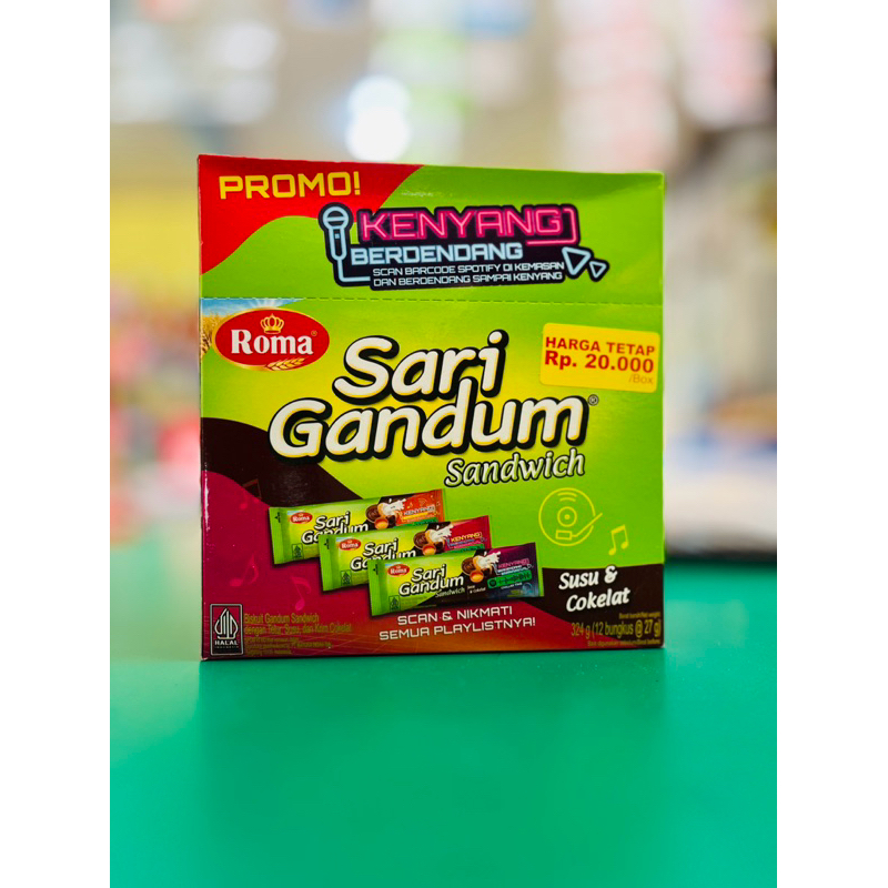 

Roma Sari Gandum Sandwich 1box isi 12pcs