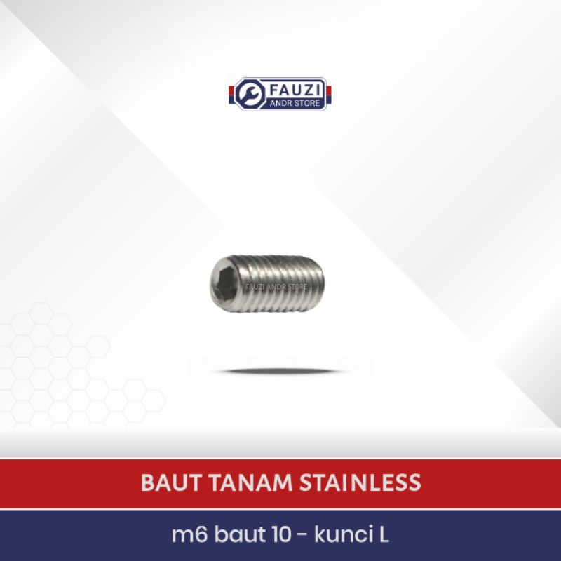 BAUT L Tanam M6 Stainless | baut 10