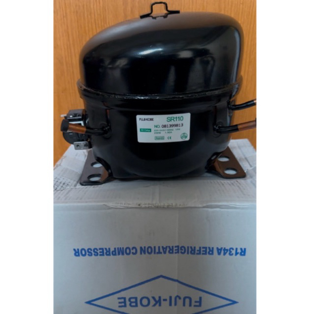 COMPRESSOR FUJI SR110 1/3PK R134 | KOMPRESOR KULKAS/FREEZER 1/3PK R134 FUJI KOBE