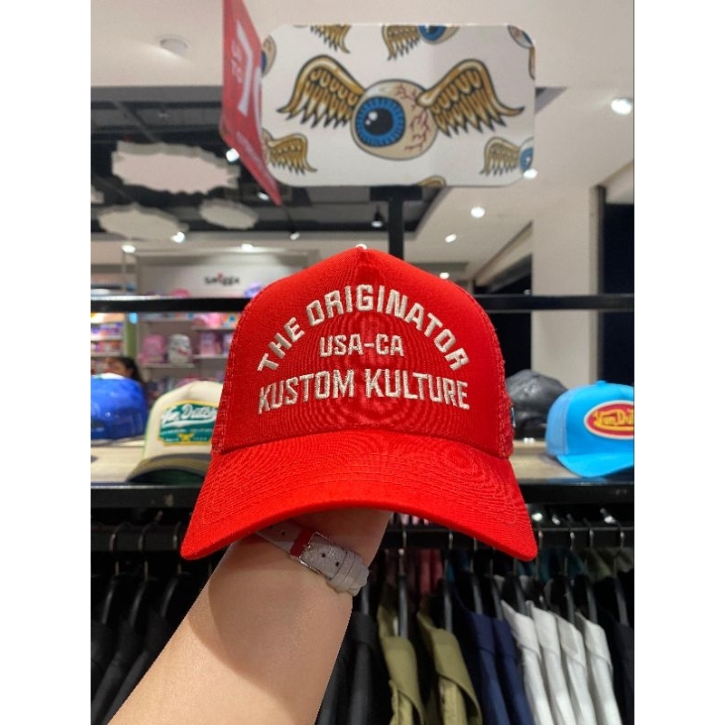 Von Dutch Cap Men - Vondutch Topi Pria - New Arrival - The Originator Kostum Kulture Red