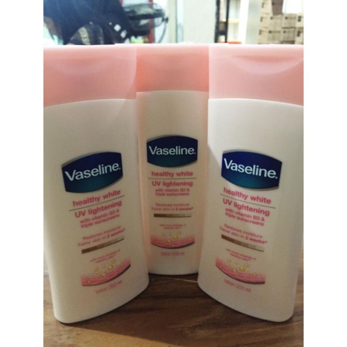 hand body lotion vaseline pink 200 ml