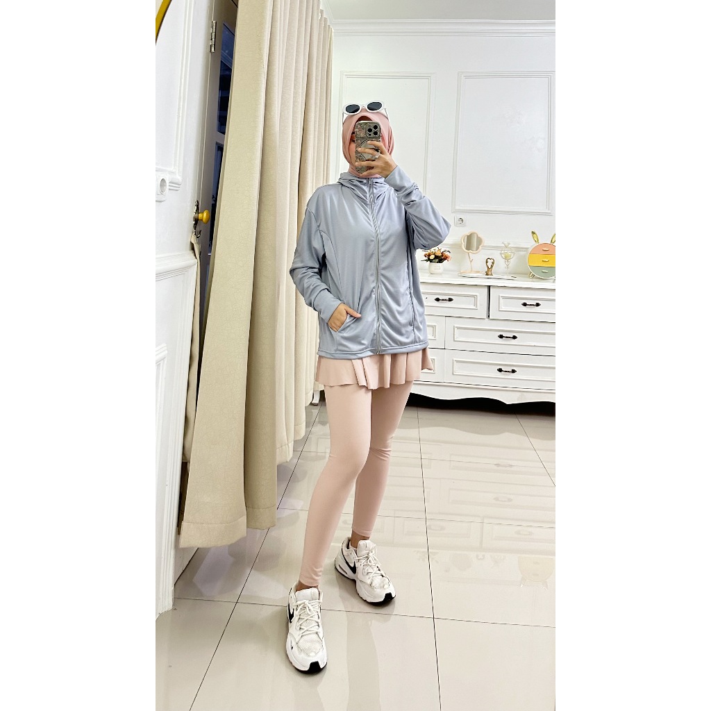 HRL ALFAN - Jaket Wanita Olahraga Anti Uv Jumbo