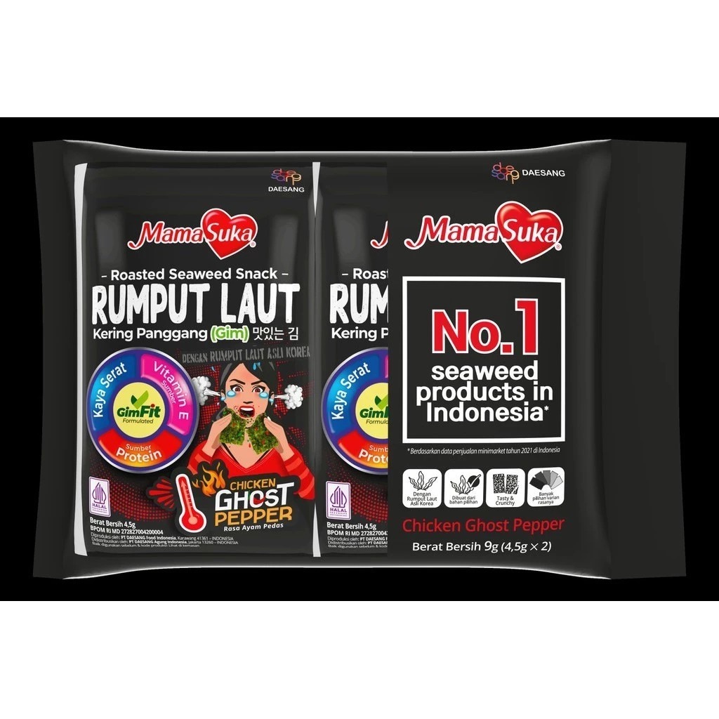 

Forcysn Mamasuka Rumput Laut 4.5Gr Isi 2 Pcs Bisa