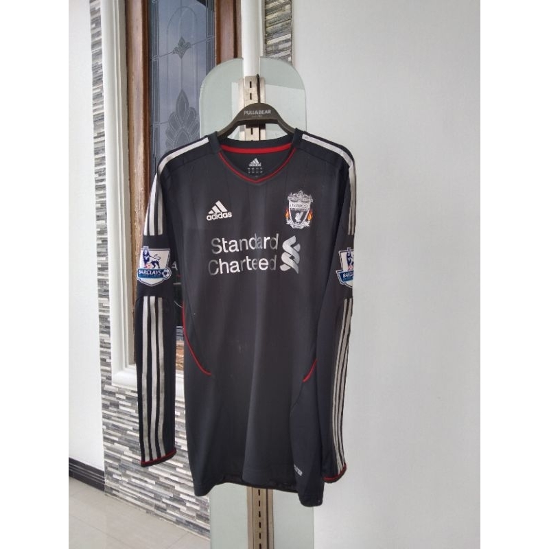 Liverpool 2010/11 Player issue Original jersey long sleeve adidas ls #7 suarez techfit vintage rare 