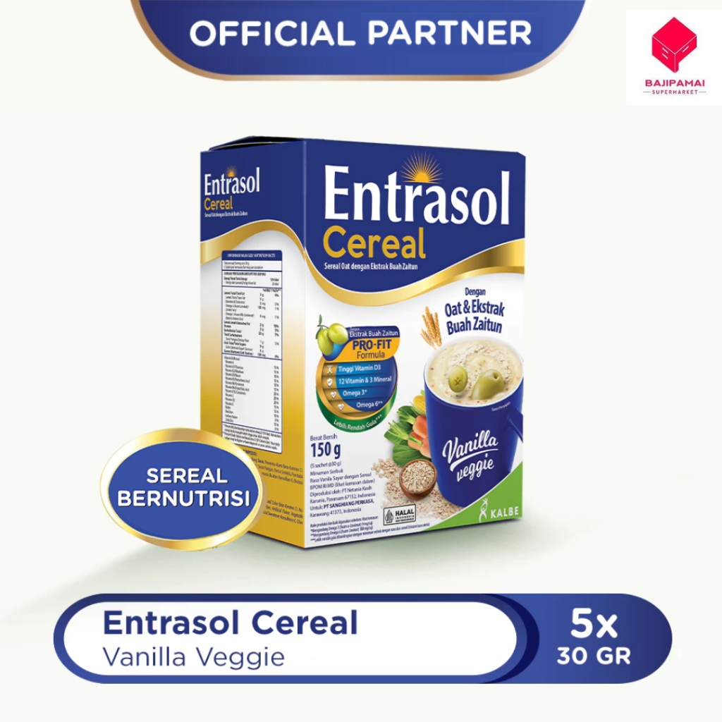 

Entrasol Sereal Dengan Oat Ekstrak Buah Zaitun Vanila150gr