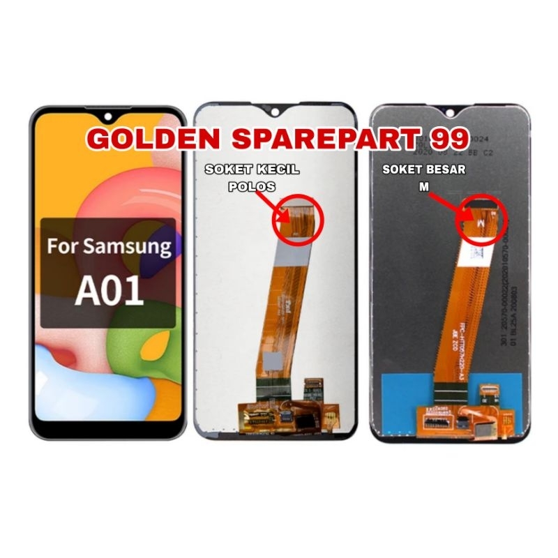 LCD + TOUCHSCREEN SAMSUNG GALAXY A01 A015 (SOKET KECIL) / (SOKET BESAR) ORIGINAL