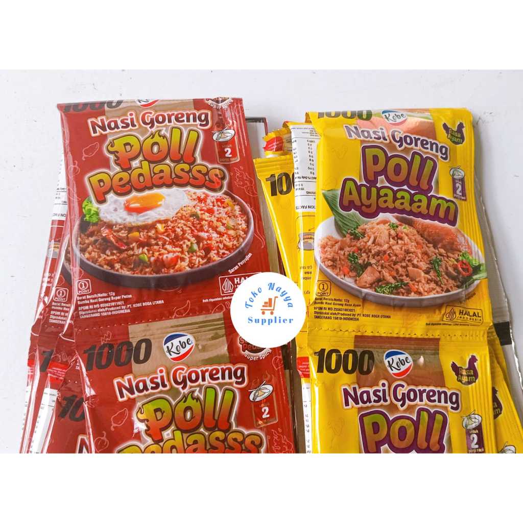 

Bumbu Kobe Nasi Goreng Poll Pedas Ayam | Pilih Varian