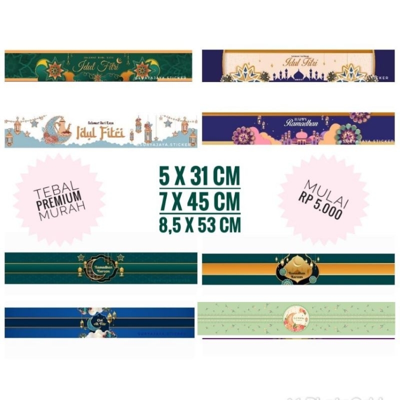 

READY STOCK 10pcs PAPER BELT RAMADHAN LEBARAN IDUL FITRI MURAH