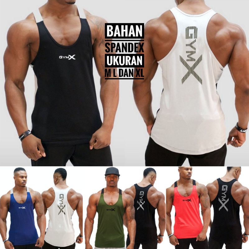 SINGLET OLAHRAGA GYM PRIA KOMBINASI WARNA KEREN SINGLET OLAHRAGA PRIA SINGLET GYM SINGLET FITNESS PR