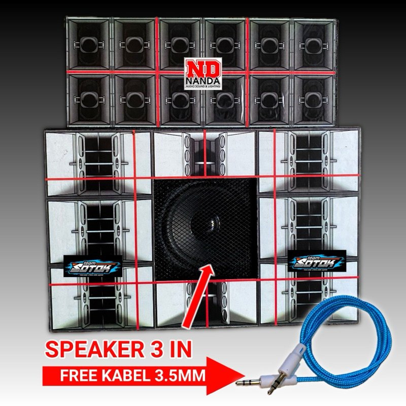 miniatur sound system siap bunyi nanda audio