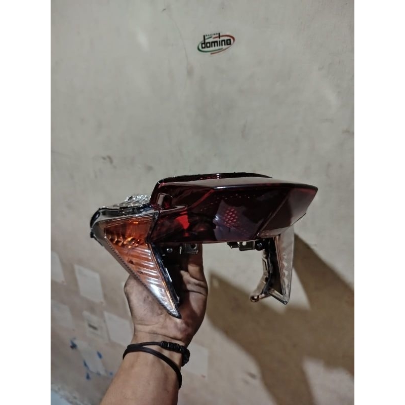 Stoplamp Vario 125 Techno Lampu Stop Rem Belakang Vario 125 Kzr Old Custom Warna Hitam Oranye