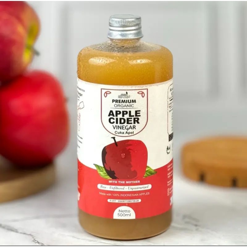 

CUKA APEL 500 ML ORGANIK APPLE CIDER VINEGAR PREMIUM WITH THE MOTHER