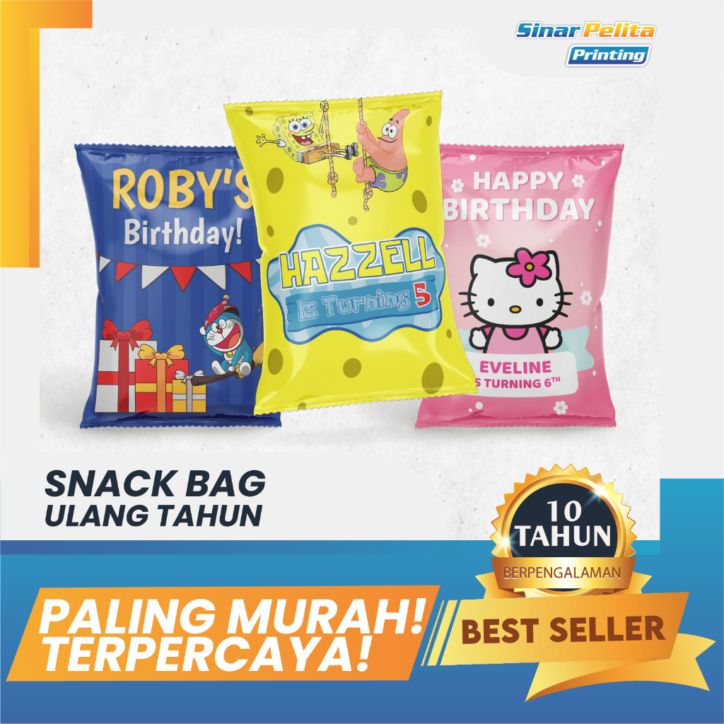 

Snack Bag | Giant Snack Pouch Hampers Ulang Tahun Custom