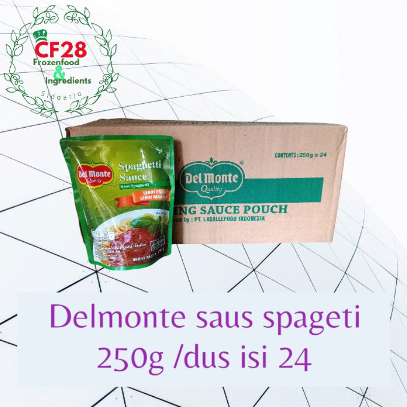

Delmonte saus spageti 250g per karton isi 24