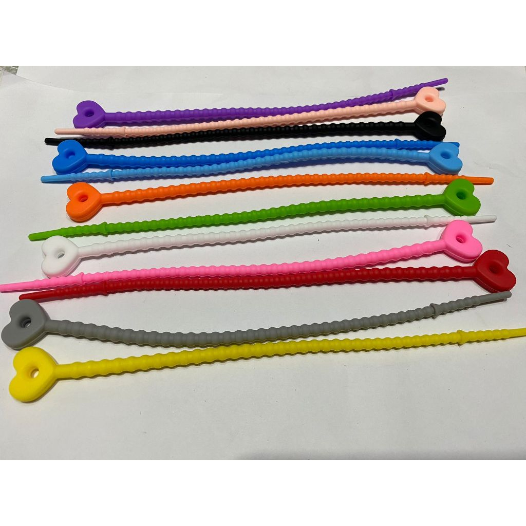 

(6 pcs ) Cable Ties Jelly Silikon / Gantungan Kunci DIY karet