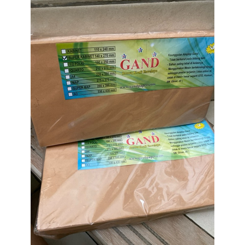 

amplop coklat gand amplop gaji 14x27 cm