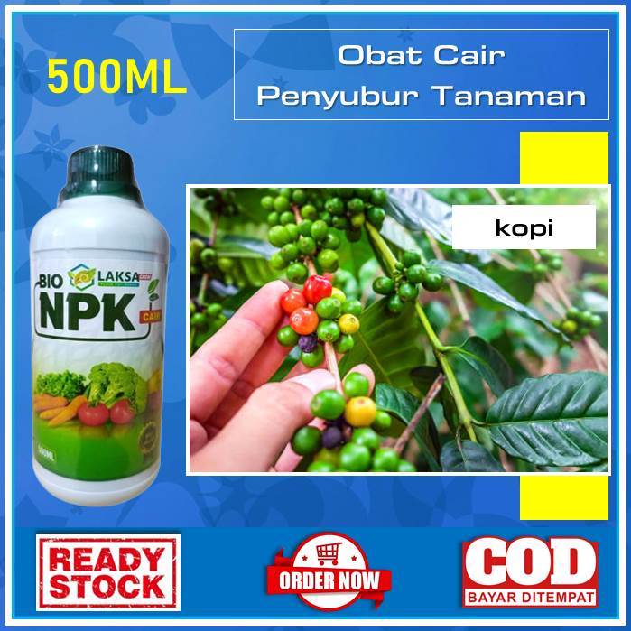 [Promo] Pupuk Tanaman Kopi - Pupuk Cair 500 ML Termurah (BIO NPK CAIR LAKSA GROW) Merangsang Perakar