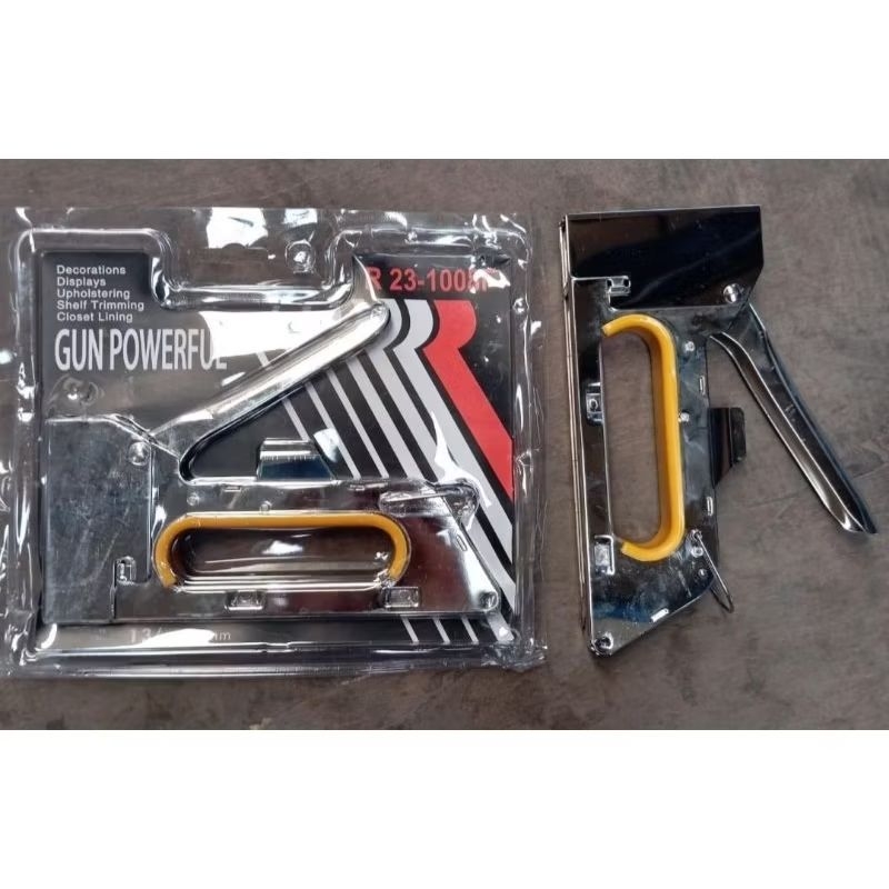 

STAPLES TEMBAK Staples Gun Stapler Tembak Guntacker Kayu Jok Kulit Motor KUAT