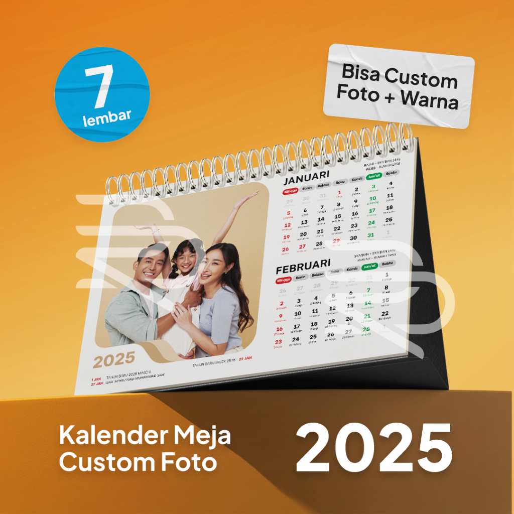 

Kalender 2025 Meja 7 Lembar Custom - Kalender Meja 2025 Custom - Kalender 2025 Custom Meja Duduk