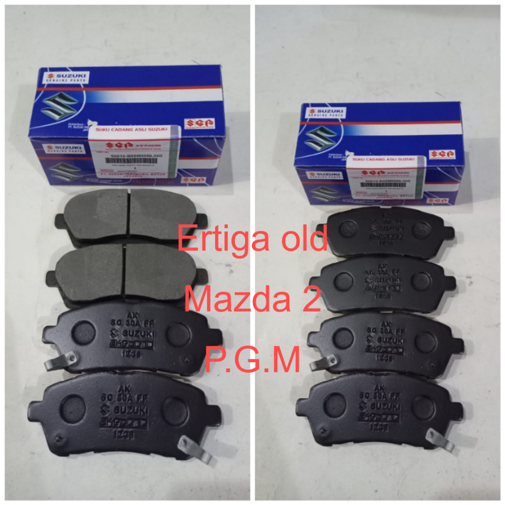 BRAKE PAD FRONT KAMPAS REM DEPAN LOKAL ERTIGA OLD 12-16 / MAZDA 2 09-14 / FORD FIESTA 2008 ON / NEW 