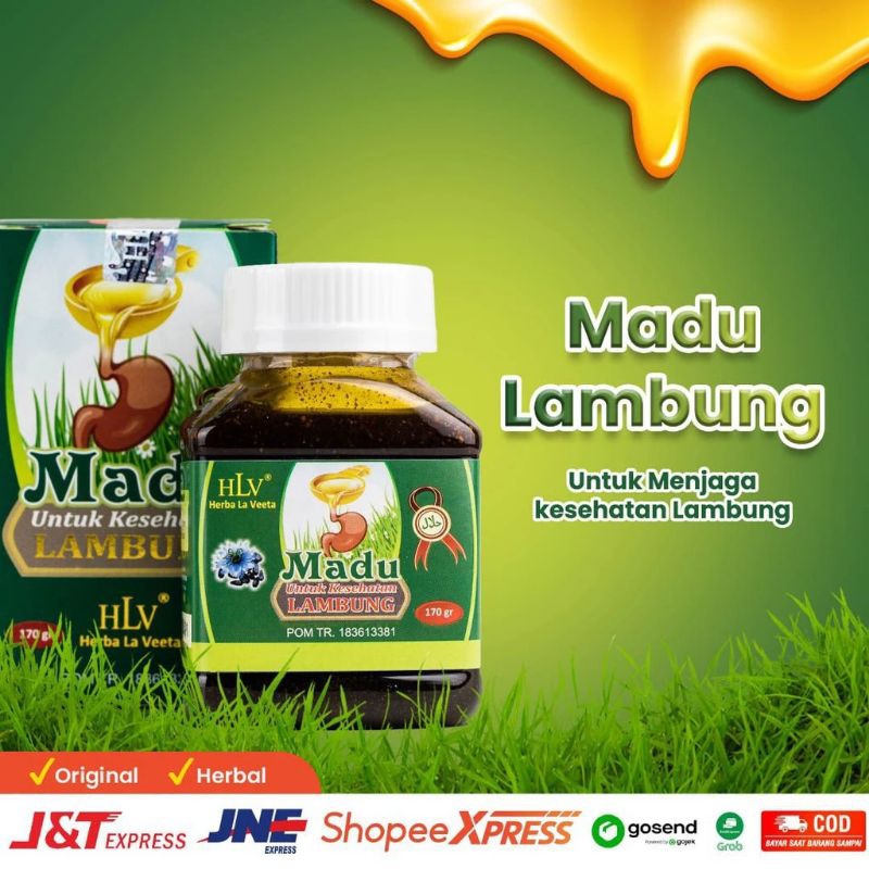 

Madu Lambung HLV 170g Herbal Untuk Kesehatan Masalah Lambung, Gerd dan Asam Lambung 170g