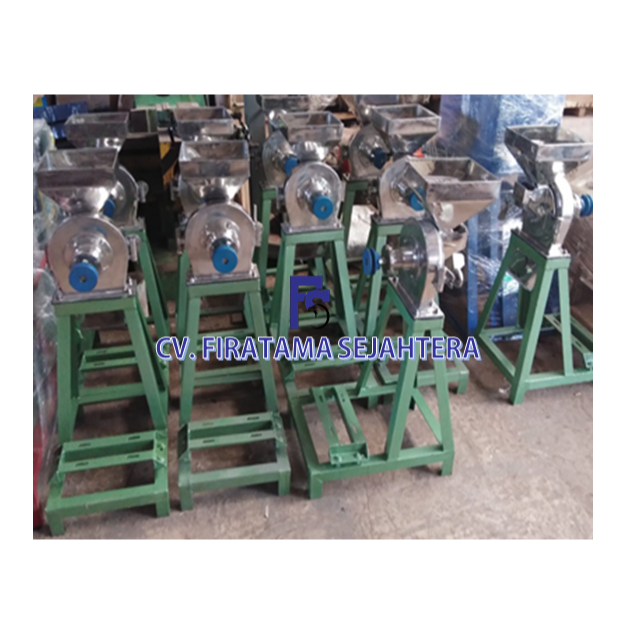 Mesin Penepung Jagung - Disk mill FFC 15 Stainless Steel + Mesin Bensin GX 160 5,5HP